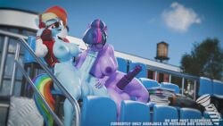 big_balls big_breasts fellatio futa_only futanari horse_penis horsecock huge_cock my_little_pony rainbow_dash_(mlp) screwingwithsfm sucking sucking_penis tagme twilight_sparkle_(mlp) video