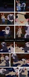 bunny bunny_(piggy) comic comic_strip cuddling lesbian nipples piggy:_book_2 piggy_(game) pussy scissoring shearing sheep sheepy_(piggy) wool_(fur)