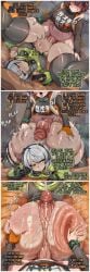 ai_generated anby_demara belle_(zenless_zone_zero) blue_hair blush deep_penetration emotionless_sex english_text futanari huge_ass kurora penetration precum spanking sweat thick thick_ass thick_thighs veiny_penis voluptuous voluptuous_female white_hair zenless_zone_zero
