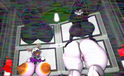 3d_(artwork) absurd_res animatronic anthro big_breasts big_butt black_body black_fur black_hair boiboi9999 bone breasts butt canid canine digital_media_(artwork) duo female female_only five_nights_at_freddy's five_nights_at_freddy's_world fox fur genitals hair hi_res huge_breasts huge_butt hyper hyper_breasts hyper_butt lolbit_(fnaf) machine malo mammal nipples nude overlay robot scottgames scp-1471-a scp-1471-a_(da.nilkaz) scp_foundation simple_background skull skull_head source_filmmaker_(artwork) static tail white_body
