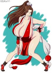 1girls asian asian_bimbo asian_female battle_stance better_version_at_source big_breasts billcast bimbo breasts breasts_bigger_than_head brown_eyes brown_hair busty clothed clothing fan fatal_fury female female_focus female_only fighting_game fighting_pose fighting_stance fixed_version_available gigantic_breasts holding_fan holding_object huge_breasts human hyper_breasts japanese japanese_clothes japanese_female king_of_fighters kunoichi large_breasts lips lipstick long_hair long_legs looking_at_viewer mai_shiranui massive_breasts pale-skinned_female pale_skin ponytail seductive seductive_look seductive_smile self_upload sexy sexy_pose smile smiling snk sole_female tied_hair venus_body video_game_character video_games voluptuous voluptuous_female white_background wide_hips