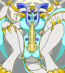 1futa autofellatio belly big_breasts blue_hair blue_skin breasts canastus claws cracked_dragon_ball cum cum_on_face deity dickgirl dragon dragon_ball dragon_ball_gt dragon_futa evil_dragon hair horn intersex knot lipstick liu_xing_long long_hair long_tail looking_at_viewer makeup masturbation monster_girl_(genre) navel nipples nude oceanus_shenron omega_oceanus_shenron_(canastus) oral paizuri scales sex shadow_dragon smile solo super_liu_xing_long_(canastus) vein white_hair wide_hips wings