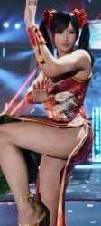 big_ass chinese_clothes chinese_dress chinese_girl female female_only heels ling_xiaoyu omegax omegaxsmash tekken tekken_8 thick_thighs twintails