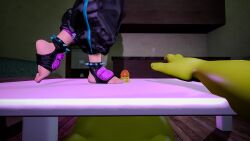 3d cock cockbox feet foot_fetish juri_han sadomasochism shrek shrek_(series) table toes trample