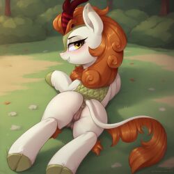 ai_generated animal_genitalia animal_pussy anus ass autumn_blaze_(mlp) dock equine_genitalia equine_pussy female female_only feral feral_only friendship_is_magic hasbro kirin my_little_pony pussy solo tail