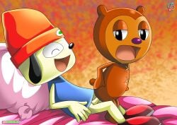 2boys anal animal_genitalia animal_penis gay male non-human non-human_only palcomix parappa parappa_the_rapper pj_berri rear_deliveries tagme toony yaoi