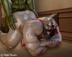 anal_sex bara big_ass big_butt bubble_ass bubble_butt cum_in_ass cum_inside cum_on_face doggy_style fat_ass fat_butt gay_sex god_of_war huge_ass huge_butt kratos male male_only massive_ass massive_butt muscles muscular muscular_arms muscular_male orc orc_dom orc_male orc_on_human orc_penetrating_human orc_penetrating_male provocative rikkisrenders seductive seductive_eyes seductive_look seductive_pose seductive_smile slutty_daddy slutty_pose tempting thick_ass thick_butt thick_thighs tongue_out yaoi