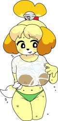 1female 1girls animal_crossing anthro anthropomorph anthropomorphic areola areolae bell bell_collar big_areola big_areolae big_breasts big_nipples black_nose blush breasts brown_nipples cameltoe canine cassettedream clothes clothing collar dark_nipples dog_ears dog_girl dog_tail doubutsu_no_mori dream-cassette dripping dripping_wet ear erect_nipples female female_only female_solo fur girl green_clothes green_clothing green_panties green_underwear hips hoshime huge_areola huge_areolae huge_breasts huge_nipples isabelle_(animal_crossing) legs navel nintendo nipples nipples_visible_through_clothing open_mouth open_smile panties see-through see-through_clothing shirt shizue_(doubutsu_no_mori) smile smiling solo solo_female swimsuit tail thick_legs thick_thighs thighs transparent transparent_background transparent_clothing transparent_shirt underwear water wet wet_clothes wet_clothing wet_shirt white_clothes white_clothing white_shirt wide_hips yellow_fur