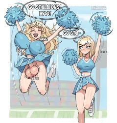 2025 2d 2d_(artwork) 2d_artwork 2futas artist_name background balls ballsack bangs bare_shoulders belly big_balls big_breasts big_cock big_penis big_testicles big_thighs blonde_hair blue_eyes blush blush_lines bouncing_balls bouncing_breasts bulge bulge_under_clothes cheerleader cheerleader_outfit cheerleader_uniform cleavage closed_eyes cock collarbone curvaceous curvaceous_figure curves curvy curvy_body curvy_figure curvy_hips dialogue dick embarrassed english english_dialogue english_text erect_penis erection erection_under_clothes erection_under_clothing futa_only hi_res highres hourglass_figure huge_breasts ineffective_clothing intersex intersex/intersex intersex_only jiggle jiggle_physics jiggling_balls jiggling_breasts large_breasts large_thighs light-skinned_futa light_skin lindsay_(tingalinguy) long_hair madison_(tingalinguy) medium_breasts midriff miniskirt nipple_bulge nipples nipples_visible_through_clothing original original_character penis revealing_clothes short_skirt skimpy skimpy_clothes skirt slim slim_waist speech_bubble stomach straight_hair swept_bangs testicles text thick thick_hips thick_legs thick_penis thick_thighs thighs throbbing throbbing_balls throbbing_penis tingalinguy vein veins veiny veiny_balls veiny_testicles voluptuous voluptuous_female watermark wide_hips
