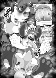 2018 animal_genitalia animal_penis comic diphallia diphallism english_text erection female hemipenes inside insomniacovrlrd male marowak monochrome multi_penis nintendo page_31 penetration penis pokémon_(species) pokemon riolu straight text vaginal_penetration video_games