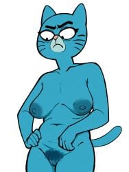 1girls ai_generated areola areolae big_areola big_areolae big_breasts big_eyes big_nipples black_eyes black_whiskers blue_areola blue_areolae blue_body blue_ears blue_fur blue_nipples blue_pubes blue_pubic_hair blue_tail breasts cartoon_network chubby chubby_female completely_naked completely_naked_female completely_nude completely_nude_female elderly_female eyebrows eyelashes female female_only fingers fur genitals gilf granny grumpy hand_on_hip hand_on_own_hip innie_pussy light_body light_fur looking_down mary_senicourt mature mature_female mature_woman naked naked_female navel nipples nude nude_female pink_nose pubes pubic_hair pussy resting_bitch_face sagging_breasts simple_background slightly_chubby slightly_chubby_female solo solo_female standing tail the_amazing_world_of_gumball thick_thighs whiskers white_background