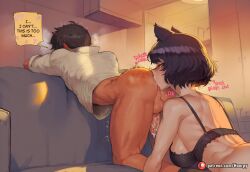 1boy 1futa 1futanari 1girls abs ai_generated anilingus anilingus_from_female anus anus_outline anus_peek aroused aroused_face asshole athletic athletic_female balls big_ass big_breasts big_butt big_thighs black_bra black_hair black_pants blake_belladonna blush bra breasts breath brown_hair caption cat_ears comic comic_page comics cum cum_drip cum_on_penis curvy curvy_body curvy_female curvy_figure cute cute_face doggy_style english english_text evening female futa/male futa_on_male futa_with_male futanari futanari/male half-closed_eyes heart heart_symbol hoorpy horny horny_female horny_male hourglass_figure indoors kneeling licking licking_ass light-skinned_female light-skinned_futa light-skinned_futanari light_skin male/futa milf moan moaning moaning_in_pleasure open_mouth oscar_pine patreon patreon_logo patreon_username petite petite_body petite_breasts petite_female rimming rimming_male rwby sexy sexy_body sexy_pose short_hair story teeth testicles text thick_thighs thighs tongue voluptuous voluptuous_female yellow_eyes