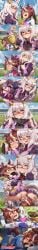 aheagao ahoge ai_generated amber_brown_hair animal_ears ass biwa_hayahide_(umamusume) black_blouse black_lingerie black_panties blue_eyes brown_hair cheerful comic comic_page dark_magenta_jacket facesitting female_masturbation femdom fluffy_ears gold_accessories gold_earrings hair_ribbon horse_ears horse_girl huge_ass large_breasts lezdom long_white_hair masturbation medium_breasts naticai panties panties_in_mouth panty_gag pink_collar pink_ribbon ponytail pulling_down_panties pulling_hair red_glasses red_ribbon removing_panties sitting_on_person sky_blue_eyes small_female tall_female tokai_teio_(umamusume) umamusume umamusume_pretty_derby under_rim_glasses undressing voluminous_hair white_hair white_streak_hair yellow_eyes