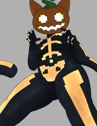 breasts cat_ears cat_tail cute feline female female_only halloween_costume looking_at_viewer looking_down posing pov spice_(fortnite) thick_thighs