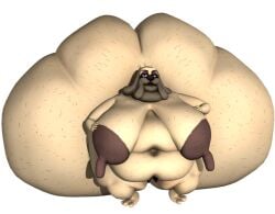 3d_(artwork) 3d_model_showcase anthro areola ass bald belly belly_hair big_belly big_breasts big_butt big_nipples black_lips black_nose body_hair breasts brown_areola brown_nipples brown_vulva butt_hair canid canine canis deep_navel digital_media_(artwork) domestic_dog double_chin elderly elderly_anthro elderly_female eyeshadow female folds genitals hairy hairy_body hanbds_on_breasts huge_belly huge_breasts huge_butt huge_hips huge_thighs hyper hyper_breasts hyper_butt lips long_nipples makeup mammal mary_mabuff molosser morbidly_obese morbidly_obese_anthro morbidly_obese_female navel nipples nude obese obese_anthro obese_female overweight overweight_anthro overweight_female pug sagging_breasts saggy_pussy shortstack shortstack_female simple_background small_molosser smile solo standing tan_body tan_skin thick_thighs toy_dog tta_art vulva wide_hips