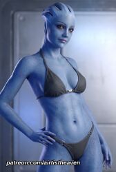 asari from mass effect by airtist