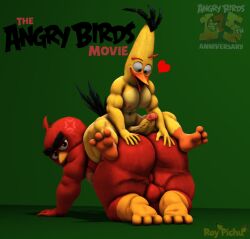 3d_(artwork) all_fours angry_birds anthro artist_name ass avian balls beak big_balls big_butt big_penis bird black_feather_hair black_hair black_tail black_tail_feathers brown_body brown_eyes brown_feathers canary cardinal_(bird) chuck_(angry_birds) cross-popping_vein digital_media_(artwork) duo english_text feather_hair feathers finch genitals green_eyes hair half-closed_eyes hand_on_butt heart_symbol looking_at_another looking_at_butt looking_back male male/male multicolored_body multicolored_feathers narrowed_eyes nipples on_another orange_beak oscine passerine penis pink_nipples pseudo_hair rear_view red_(angry_birds) red_body red_feather_hair red_feathers red_hair rovio_entertainment roythepichu sega sitting sitting_on_another smile source_filmmaker_(artwork) tail tail_feathers text thick_thighs three-quarter_view two_tone_body two_tone_feathers vein veiny_penis yellow_beak yellow_body yellow_feathers