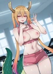 tohru (dragon maid) from kobayashi-san chi no maidragon by rissuai