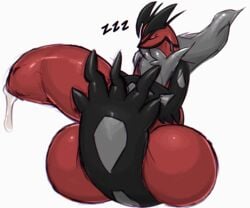 1boy ass avian big_penis big_testicles cum hyper legendary_pokemon male male_only nintendo penis pokémon_(species) pokemon pokemon_(species) pokemon_xy pumpkybutt sleeping solo testicles uncut video_games yveltal