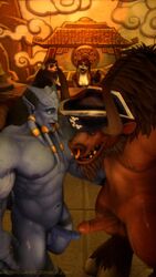 3d archmage-rykarr draenei erection exhibitionism frottage gay male_draenei penis public_sex source_filmmaker tauren world_of_warcraft yaoi