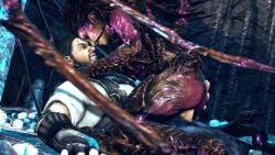 1boy 1boy1girl 1girls 3d 3d_(artwork) ass bladed_wings canon_couple carapace couple_(romantic) couple_sex cum cum_in_pussy cum_inside face_to_face face_touching hand_on_ass happy_sex jim_raynor male_human/female_alien queen_of_blades sarah_kerrigan sex smiling_at_partner starcraft starcraft_2 unknown_artist vaginal_penetration voluptuous_female