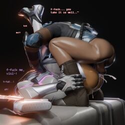 2boys 3d anal anal_sex armor ass balls big_ass big_penis clothed_sex clothing cum cum_in_ass cum_inside cum_string fortnite fortnite:_battle_royale fortniteyaoi gay helmet lube male_only mask mating_press omega_(fortnite) penis precum visitor_(fortnite) weapon wet