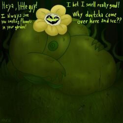 aroused aroused_face aroused_smile big_belly black_eyes black_sclera deception dialogue fangs fat fat_ass fat_fuck fat_male flora_fauna flower_petals flowey flowey_(undertale) flowey_the_flower flowey_with_a_body glistening glistening_body heart_eyes horny huge_male imminent_sex looking_at_viewer m4n morbidly_obese morbidly_obese_male obese obese_male petals size_difference slob smile smiling smiling_at_viewer sweat sweating sweaty sweaty_body talking talking_to_viewer thorns thorny_ivy thorny_whip tricked tricked_into_sex tricking tricking_prey undertale undertale_(series) vine vine_tentacles vines white_pupils
