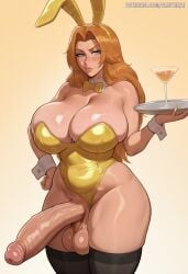 1futa aesterai ai_generated animal_ears bare_shoulders big_breasts big_penis black_thighhighs bleach blue_eyes blush bow bowtie breasts bunnysuit cleavage clothing_aside covered_navel cowboy_shot cup detached_collar drinking_glass erect_penis erection fake_animal_ears flaccid foreskin futa_only futanari gradient_background hand_on_own_hip hi_res high_resolution highleg highleg_leotard highres holding holding_tray huge_breasts huge_cock huge_testicles large_breasts large_penis leotard light-skinned_futa lips long_hair looking_at_viewer matsumoto_rangiku mature_female mature_futa mole mole_under_mouth orange_hair penis playboy_bunny rabbit_ears rangiku_matsumoto seductive seductive_eyes seductive_look skindentation solo strapless strapless_leotard sweat testicles thick_thighs thighhighs thighs tray uncensored veins veiny_penis voluptuous waitress wide_hips wrist_cuffs yellow_background yellow_bow yellow_bowtie yellow_leotard