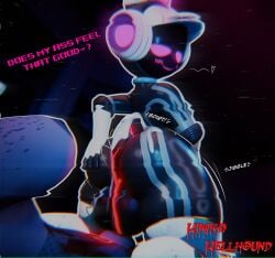 absurd_res animal_genitalia animal_humanoid animal_penis anthro ass big_butt blender_(artwork) blender_eevee_(artwork) canid canid_demon canine canine_genitalia canine_penis clip_studio_paint_(artwork) demon dialogue digital_media_(artwork) duo fan_character female genitals glowing glowing_genitalia gynomorph hand_on_butt hellhound hellhound_(mge) hi_res himiko_kobayashi_(himikohellhound) himikohellhound hot_dogging humanoid intersex intersex/female knot knotted_penis lagomorph lagomorph_humanoid looking_back machine mammal mammal_humanoid monster_girl_(genre) monster_girl_encyclopedia mythological_canine mythological_creature mythology penis project_turboblast robot robot_humanoid screen screen_face sex shortstack tempo_(project_turboblast) vein veiny_penis vhs_filter watermark