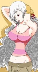 1girls artist_request big_breasts charlotte_smoothie colored female female_only nipples one_piece