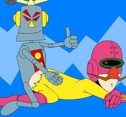 dr_crygor duo machine male male_only mario_(series) mike_(warioware) nintendo robot smooth_skin tagme warioware yaoi