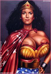 1girls actress areolae breast_slip breasts celebrity dc_comics duncan_gutteridge fantasy_score female female_only giant_breasts huge_breasts lynda_carter nipples real_person solo superheroine tagme tiara wonder_woman wonder_woman_(1975) wonder_woman_(lynda_carter) wonder_woman_(series)