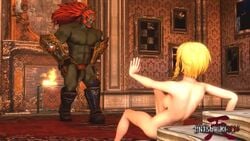 3d ahe_gao animated ass big_penis blonde_hair blue_eyes doggy_style female forced from_behind ganondorf ganondorf_(hyrule_warriors) green_skin held_down hyrule_warriors jintsuriki linkle male nintendo penis pigtails rape source_filmmaker the_legend_of_zelda tongue tongue_out webm