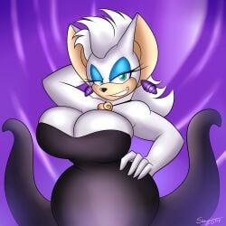 bat breasts female rouge_the_bat sonic_(series) superix ursula_(cosplay)