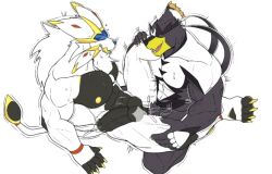 2boys gay homosexual homosexual_male homosexual_sex legendary_pokemon male male_only missionary missionary_position muscles muscular muscular_male naked naked_male nude nude_male pokemon pokemon_(species) solgaleo urshifu