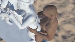 1boy3girls 1girls 3d animated ass big_ass big_breasts big_penis cum cum_in_pussy from_behind grabbing_hips greek_female ignoring jiggling_ass living_statue longer_than_30_seconds male_penetrating public public_sex sound standing standing_sex statue stone_skin tagme unfazed vaginal_penetration video