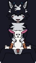 2026 absurd_res alpha_channel anthro augustus_proceus_(artist) bandai_namco biped black_body black_tail blue_eyes blue_horn claws clothing collar digimon digimon_(species) duo erection female gatomon genitals gloves grey_hair hair hand_on_chest hands_on_legs hands_on_own_legs handwear hi_res horn inner_ear_fluff lawealewd_(character) looking_down male male/female novabeast nude open_mouth pawpads paws penetration penis red_collar sex simple_background sitting sitting_on_another size_difference slit_penis spread_legs spreading tail tongue_showing transparent_background tuft vaginal vaginal_penetration vulva whiskers white_body