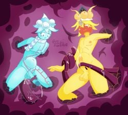 2boys anal anal_penetration anthro anthrofied ass ass_focus cum curvy dubious_consent electronic_arts femboy flora_fauna male male_only missile_toe_(pvz) penis plant plant_humanoid plantie plants_vs._zombies plants_vs._zombies_2_(chinese_version) plants_vs_zombies popcap_games sweat sweatdrop sweating tears tentacle tentacle_sex text video_game_character video_games