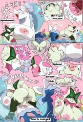 2026 absurd_res anthro anus areola big_breasts biped blue_body bodily_fluids breast_grab breasts brown_body brown_fur comic dialogue english_text eyes_closed female female/female fuf fur generation_7_pokemon generation_9_pokemon genital_fluids genitals grey_hair hair hand_on_breast heart_symbol hi_res humanoid_genitalia humanoid_vulva improvised_sex_toy kissing legless long_hair looking_at_another looking_at_partner looking_pleasured lying meowscarada mermaid_tail multicolored_body multicolored_fur nintendo nipples nude on_back open_mouth penetration pink_nose pokemon pokemon_(species) primarina sex sex_toy speech_bubble tan_body tan_fur teeth text tongue tongue_out toying_partner two_tone_body two_tone_fur vaginal vaginal_fluids vaginal_penetration vulva water white_body