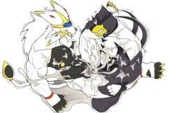2boys cum cum_in_ass cum_on_body cum_on_face excessive_cum gay homosexual homosexual_male homosexual_sex legendary_pokemon male male_only missionary missionary_position muscles muscular muscular_male naked naked_male nude nude_male pokemon pokemon_(species) solgaleo urshifu