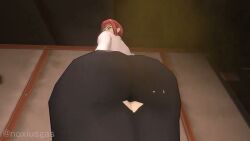 chainsaw_man fart fart_cloud fart_fetish farting farts fat_ass female female_only implied_scat makima_(chainsaw_man) tagme video