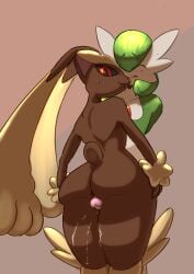 2boys anus ass cum fakesword gardevoir lopunny male nude penis pokemon