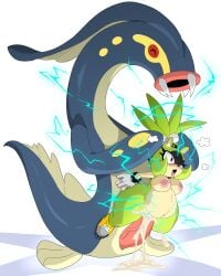 ahe_gao ahegao belly_button blush blushing creampie crossover cum cum_in_pussy cum_inside cumflated_belly cumflation ear_piercing eelektross electricity game_freak generation_5_pokemon glitchlord8391 gloves just_the_tip lifting_person mobian_(species) nude nude_female penetration pokemon pokemon_(species) pokephilia pubic_hair punk punk_girl punk_hair sega shoes shortstack size_difference sonic_(series) sonic_the_hedgehog_(series) surge_the_tenrec thick_thighs thighs