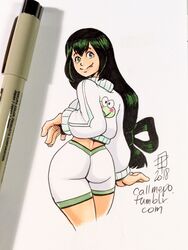 tsuyu asui from my hero academia by callmepo