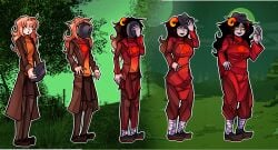 aradia_megido belly big_breasts expansion_sequence homestuck homestuck_troll oc tagme transformation transformation_sequence ykujo