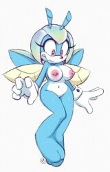 1girls anthro anthro_female areolae beetle blue_body breasts bug_girl female female_focus female_only gloves idw_publishing jewel_the_beetle miobadders naked naked_female nipples nude nude_female pierced_nipples piercing pink_eyes sega solo solo_female sonic_(series) sonic_the_hedgehog_(comics) sonic_the_hedgehog_(idw) sonic_the_hedgehog_(series) wings