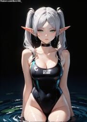 1girls 2d ai_generated bare_shoulders belly bikini bikini_bottom bikini_top blue_eyes blush breasts chest cute detailed elf elf_ears elf_female elf_girl eye_contact eyelashes eyeshadow female female_only fit fit_female focus frieren frieren_beyond_journey high_quality legs light-skinned_female light_skin lips lipstick long_hair makeup mascara medium_breasts midriff nai_diffusion nero100 nipples no_bra outdoors outside pale-skinned_female pale_skin party petite petite_body petite_female ponytail seductive seductive_eyes seductive_look side_ponytail skinny skinny_girl sliver_hair small_breasts sousou_no_frieren stable_diffusion swimsuit swimwear tagme teenage_girl teenager thighs thin thin_female thin_waist topless very_long_hair white_hair young