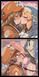 2d 2girls ai_generated balls big_balls big_cock big_penis big_testicles black_gloves black_panties blonde_hair blush bridget_(guilty_gear) brown_eyes brown_hair closed_eyes cock erection fellatio fingerless_gloves gloves guilty_gear guilty_gear_strive habit hat hat_ornament heart heart-shaped_pupils hood hood_up hooded_jacket hoodie huge_cock huge_penis jacket josou_seme kiss kissing large_balls large_cock large_penis large_testicles licking_balls licking_testicle long_hair long_sleeves mars_symbol may_(guilty_gear) medium_hair musk musk_clouds musky_cock nightcordsrose open_hoodie oral orange_eyes orange_headwear orange_hoodie panties panty_pull penis penis_awe penis_on_face pirate_hat precum precum_drip precum_leaking saliva saliva_drip skull_and_crossbones small_breasts steam steaming_body steamy_penis testicles thick_cock thick_penis thighs tongue tongue_kiss tongue_out uncensored underwear vein veins veiny_penis
