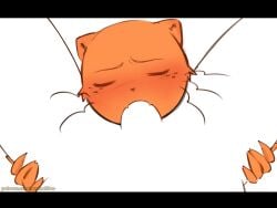 4:3 anthro black_bars dog_man_(series) duo eyes_closed felid feline fellatio hi_res holding_both_legs letterbox male male/male mammal oral penile petey_the_cat rerebakan sex whiskers