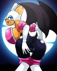1girls anthro bat dat_ass female furry rouge_the_bat saittamicus sega solo sonic_(series) sonic_the_hedgehog_(series)